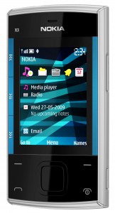 NokiaX3 blue silver front right 162x300 Nokia X3, Music Phone
