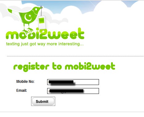 Mobitweet 02 Get Facebook Updates Via SMS with MobiTweet   All Networks