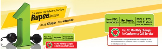 PTCL Offer Rs. 1 Per Min   Country Wide: PTCL