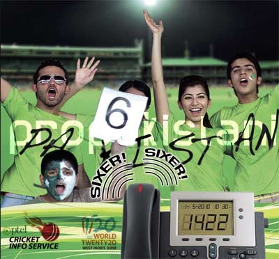 propak PTCL Brings T20 Worldcup Over Telephone