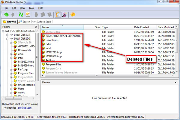 Pandora Recovery Recover Deleted Files from NTFS and FAT Drives 
[Free]