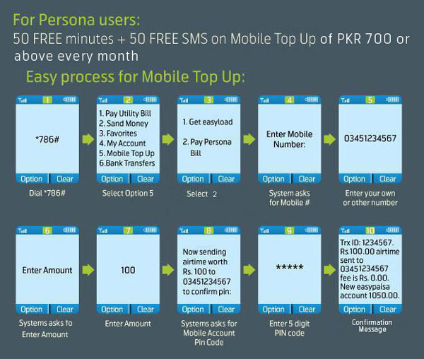 postpaid users Easypaisa Now Offers Mobile Top Up