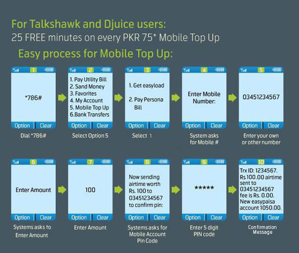 prepaid users Easypaisa Now Offers Mobile Top Up