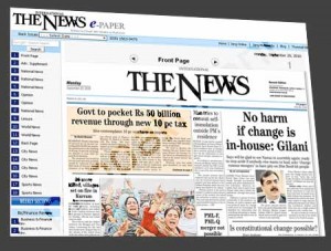 thenews 300x227 The News Has an E Paper
