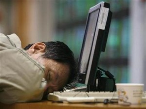 Man Sleeping at Computer 300x225 PTA Exposes its Inability to Count Actual Number of Cellular Subscribers in Pakistan