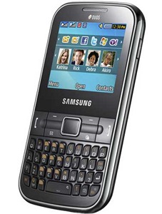 Samsung Cht 322 thumb Samsung Chat 322:  Dual Sim, QWERTY Low End Phone