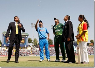 Dhoni Coined for toss thumb World Cup is Over, Well Kind of