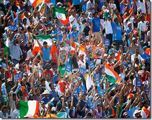 Mohali Semi final Crowd chear boudary thumb World Cup is Over, Well Kind of