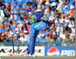 Mohali Semi final Yuvraj out thumb World Cup is Over, Well Kind of