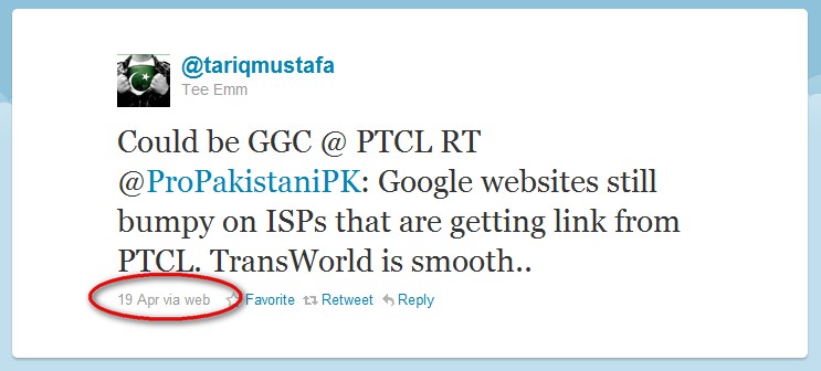 PTCL Services Google Websites Get Disrupted in Pakistan