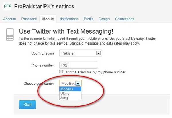 Ufone SMS Ufone Now Officially Supports Twitter SMS