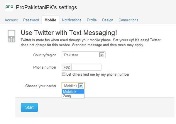Zong Twiiter thumb Zong Partners with Twitter to Offer Services via SMS