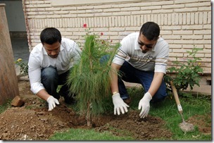 DSC 0034 thumb Ufone Volunteer Group planted trees at Policlinic for a Greener Pakistan
