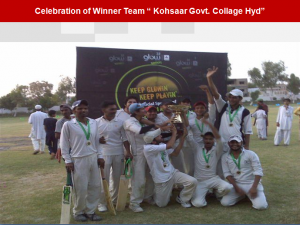 hyderabad team 300x225 All Pakistan Glow Cricket Tournament Concludes