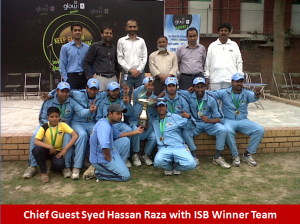 isb winner team 300x224 All Pakistan Glow Cricket Tournament Concludes