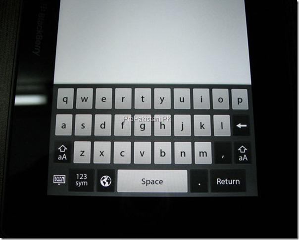 keyboard portrait Blackberry Playbook [Review]