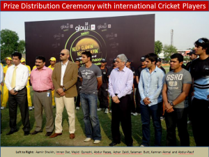 prize distribution ceremony 300x225 All Pakistan Glow Cricket Tournament Concludes