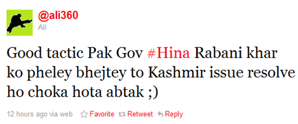 tweet3 thumb Newest Internet Celebrity: Hina Rabbani Khar