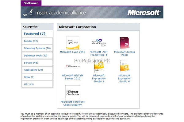 ELMS Portal 2 thumb Over 1 Million Students to Get Free Genuine Microsoft software
