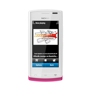 Whitepinkradio3 thumb Nokia 500, Mid Range Symbian Phone, Announced