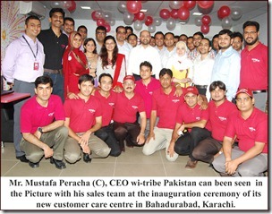 wi tribe Picture Release English thumb wi tribe Opens New Customer Care Center in Karachi