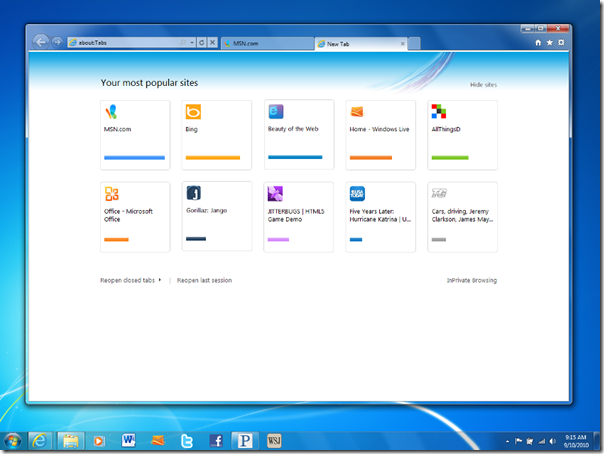 IE9 Beta 2 thumb Internet Explorer 9 for a More Beautiful Web