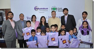 bag thumb Mobilink Donates 2000 School Bags to PEF!