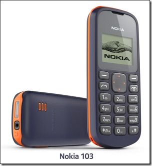 Nokia 103 thumb Nokia Introduces Nokia 103, Priced at Rs. 1,500