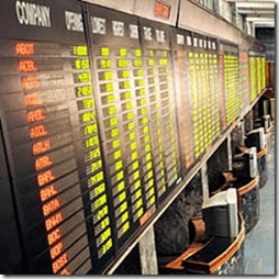 kse stocks thumb PTCL Records Hat Trick at KSE 100 Index
