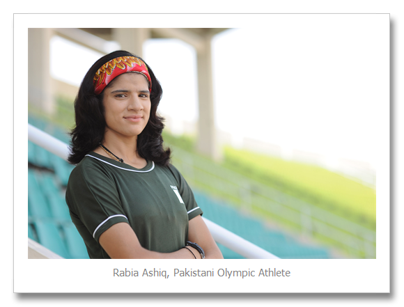 Rabia Ashiq Zong Supports Olympic Athlete Rabia Ashiq