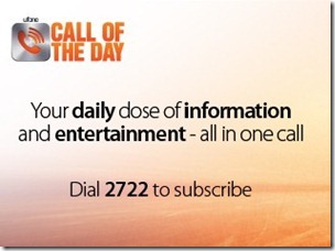 Ufone Info Services: UFone Call of the Day