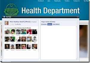 Punjab Health thumb Shahbaz Sharif Uses Dozens of Government Websites to Promote His Facebook and Twitter Profiles