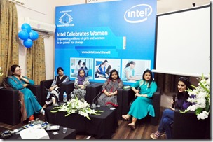 Nezihe Hussain Gazala Fasih Sana Saleem Jehan Ara Asma Aziz and Salma Jafri 2 thumb Intel Pakistan Celebrates Women Day with Women in Media
