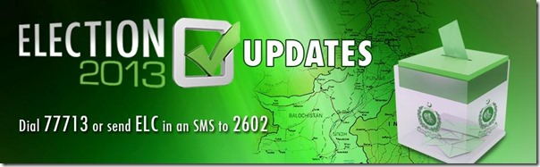 Election Warid Introduces Election 2013 Updates Service
