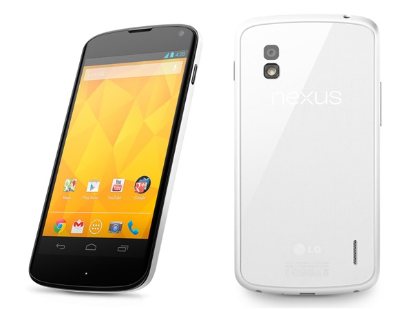 LG NEXUS4 WHITE LG Introduces Nexus 4 in White