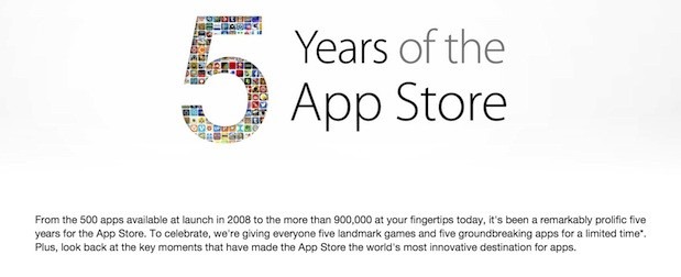 App Store Apple Cuts Prices on Apps to Mark 5th Anniversary of App Store