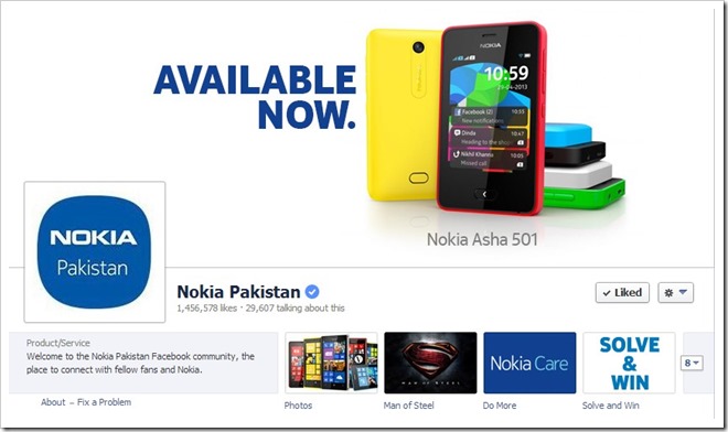 Nokia Pakistan Nokia Pakistan and Intel Pakistan Get Verified Pages on Facebook