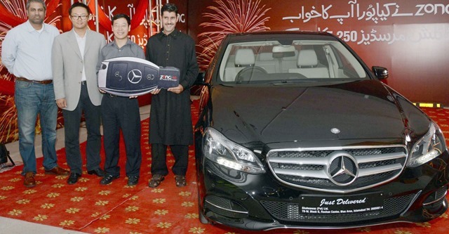 Zong Lucky Winner Mercedes Benz Zong Gives Away Mercedes Benz to its Promotion Winner