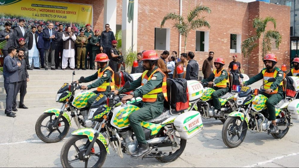 Rescue 1122 Bike Ambulance Service Expanded To All Districts Of Punjab