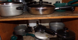 bulky pots and pans