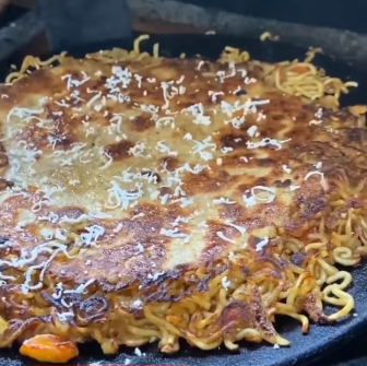 maggi paratha fusion dish