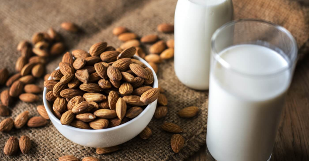high protein in almond milk