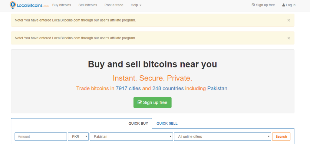 Bitcoin trading website template