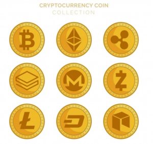 This is the image of different virtual coins or cryptocurrency.