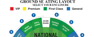 Ground seating layout