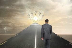 A man looking for his path