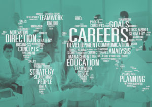 A map showing careers