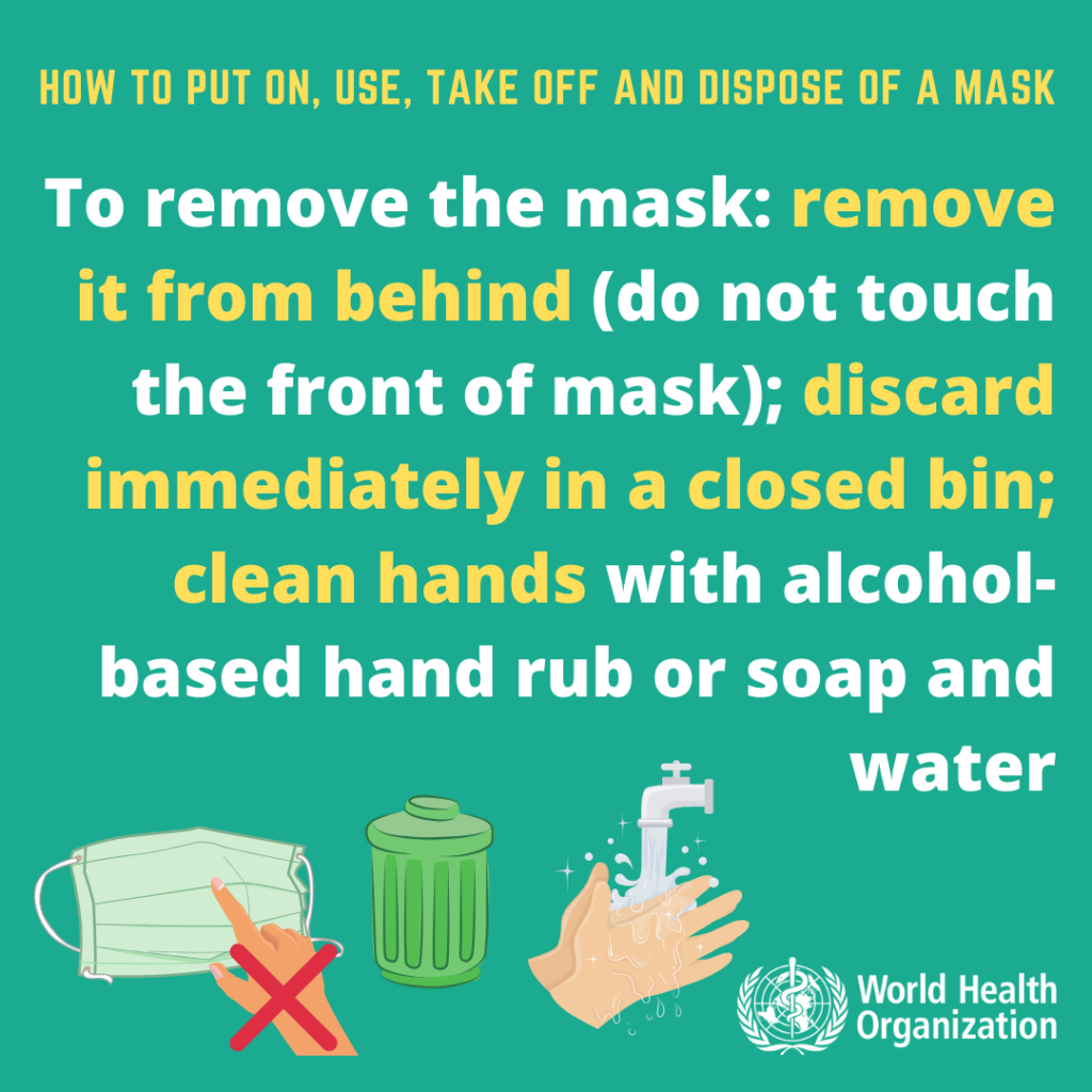 how to dispose of your face mask