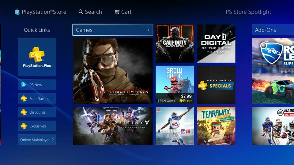 ps4 games play store