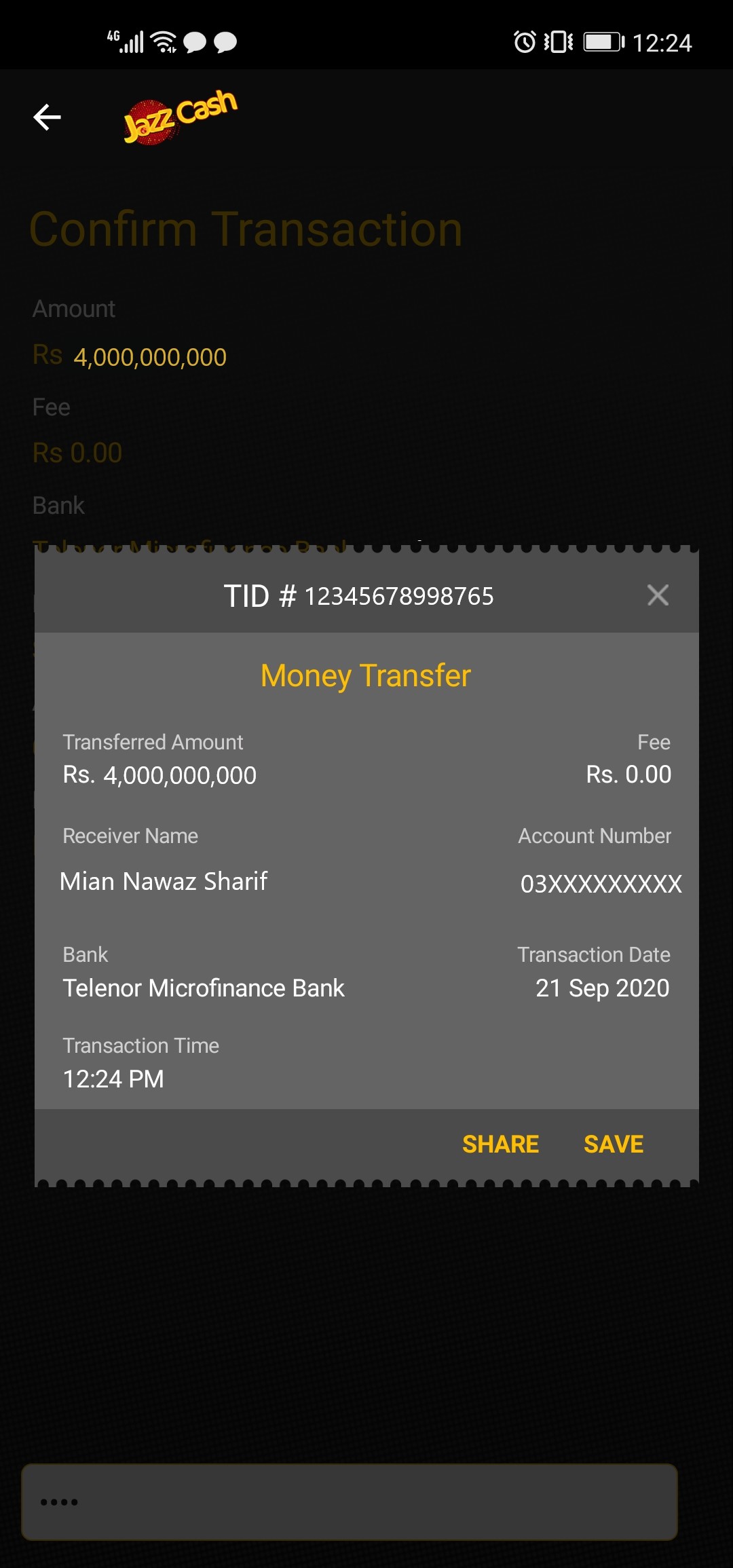 Final Receipt | Transactions | ProPakistani